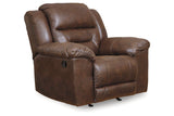 Stoneland Chocolate Reclining Sofa, Loveseat and Recliner