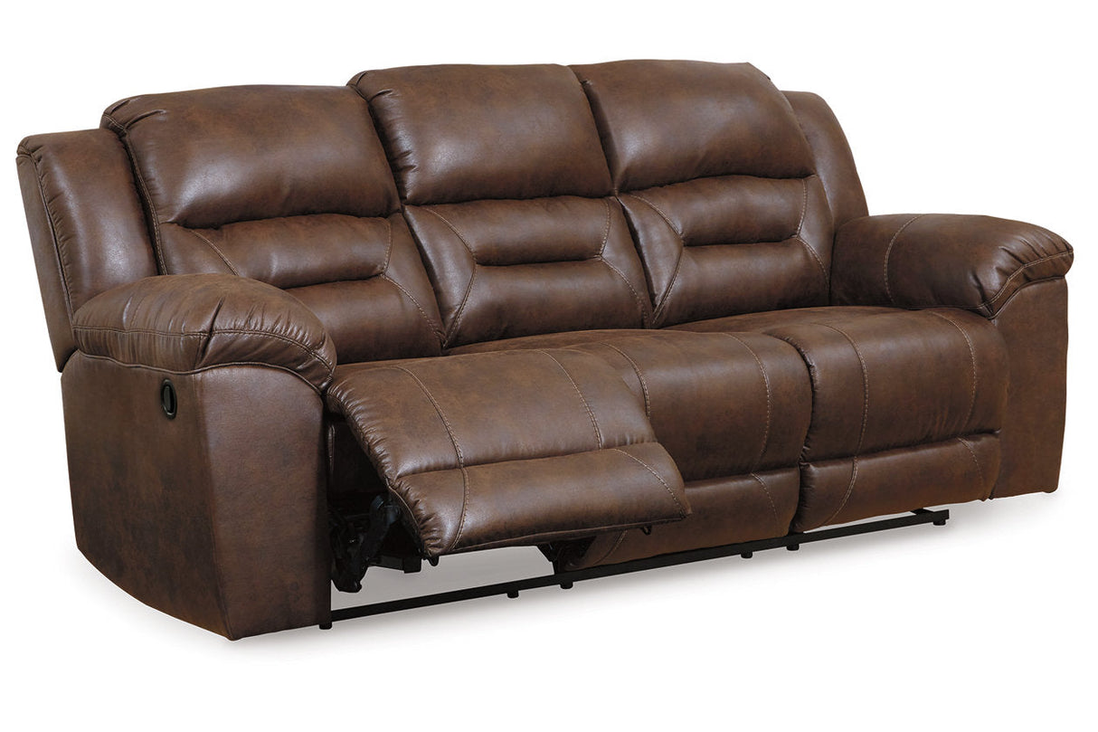 Stoneland Chocolate Reclining Sofa and Loveseat