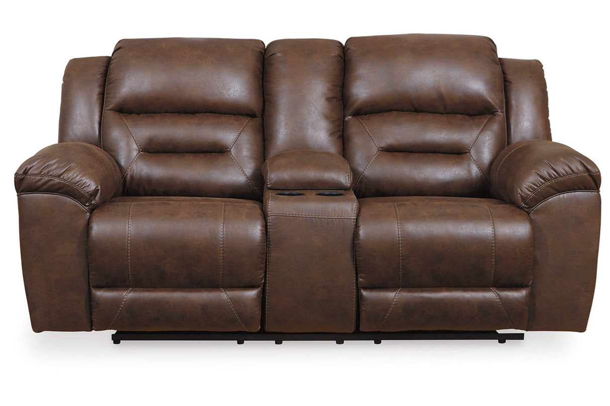 Stoneland Chocolate Power Reclining Sofa, Loveseat and Recliner