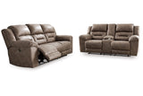 Stoneland Fossil Power Reclining Sofa and Loveseat