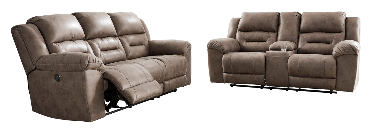 Stoneland Fossil Power Reclining Living Room Set