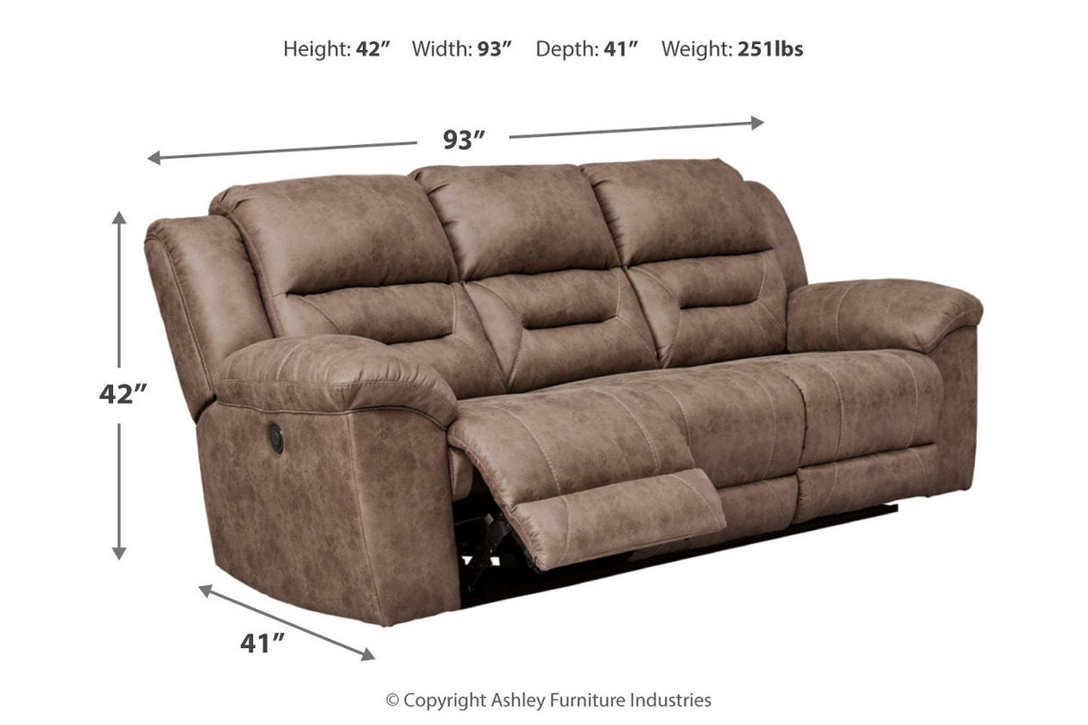 Stoneland Fossil Power Reclining Sofa, Loveseat and Recliner