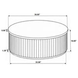 Coffey Light Brown Coffee Table by Coaster at Eve Furniture