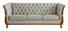 401 Grey Leather Sofa by ESF Furniture at Eve Furniture