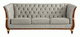 401 Grey Leather Sofa by ESF Furniture at Eve Furniture