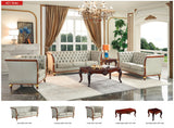 401 Grey Leather Sofa by ESF Furniture at Eve Furniture
