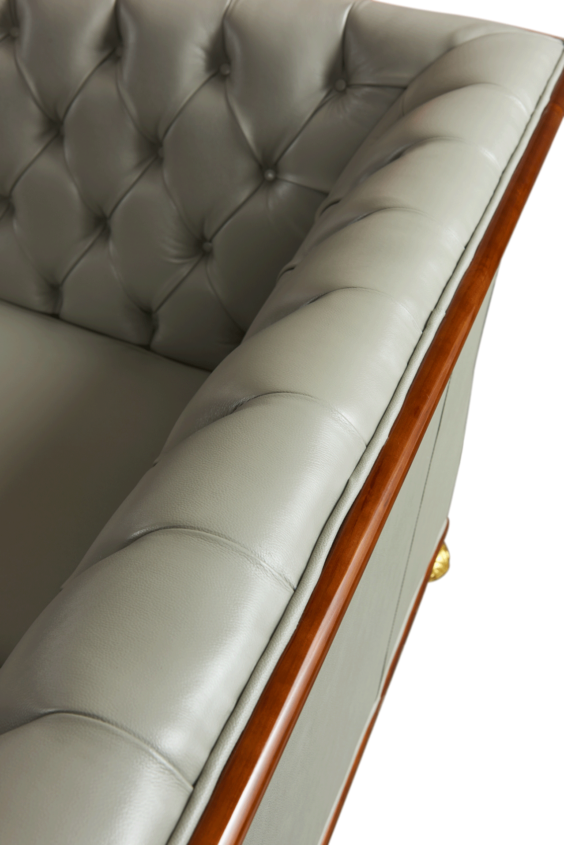 401 Grey Leather Sofa by ESF Furniture at Eve Furniture