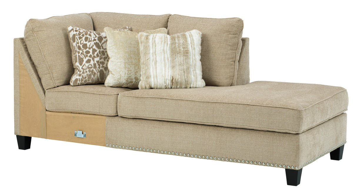 Dovemont Putty 2-Piece RAF Chaise Sectional