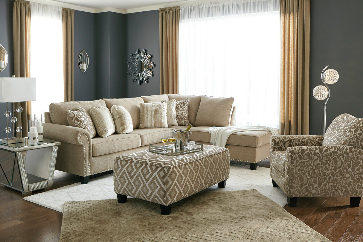 Dovemont Putty 2-Piece RAF Chaise Sectional