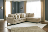 Dovemont Putty 2-Piece RAF Chaise Sectional