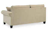 Dovemont Putty 2-Piece Sectional with Ottoman