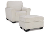 Cashton Snow Chair and Ottoman