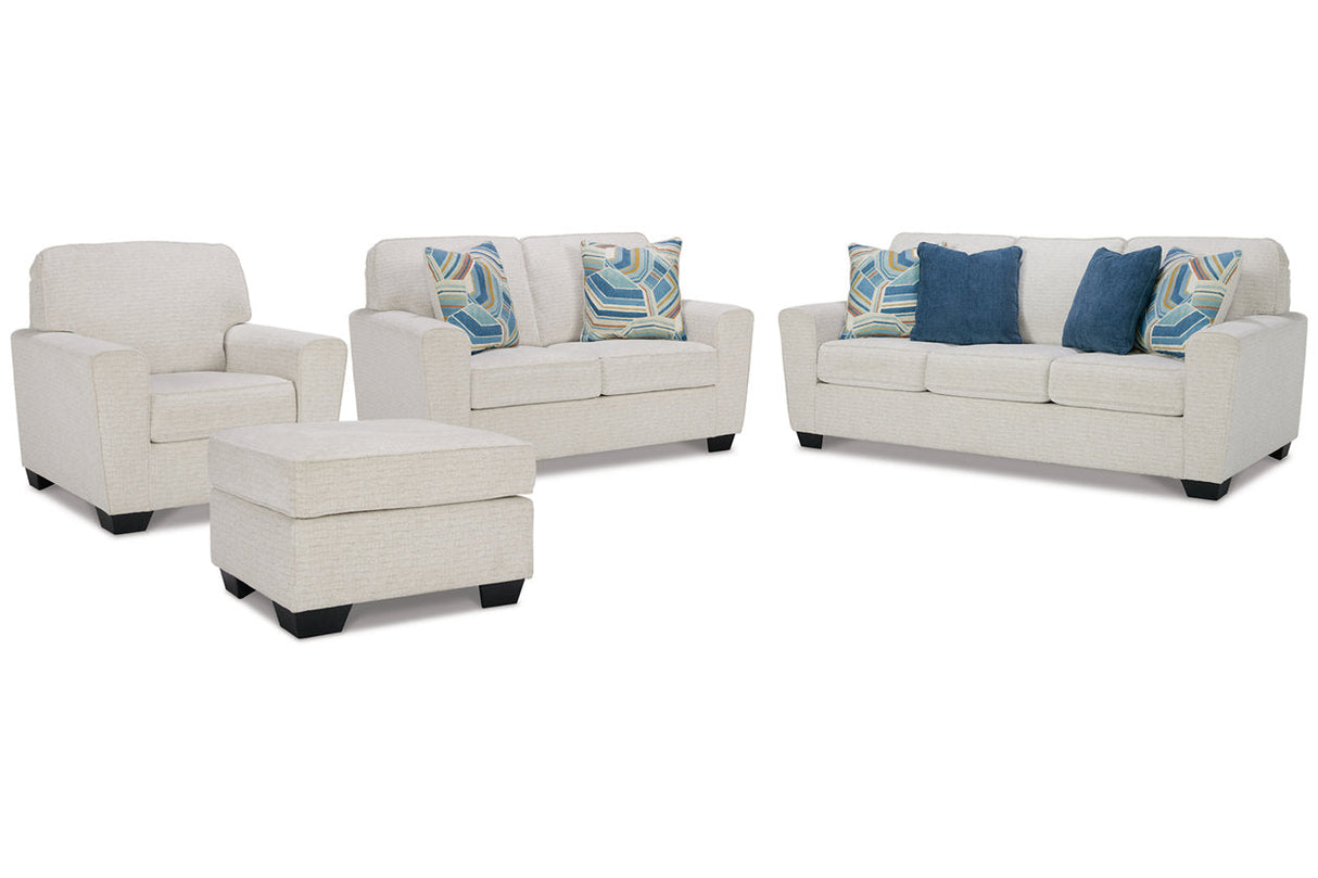 Cashton Snow Sofa, Loveseat, Chair and Ottoman