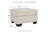 Cashton Snow Sofa, Loveseat, Chair and Ottoman