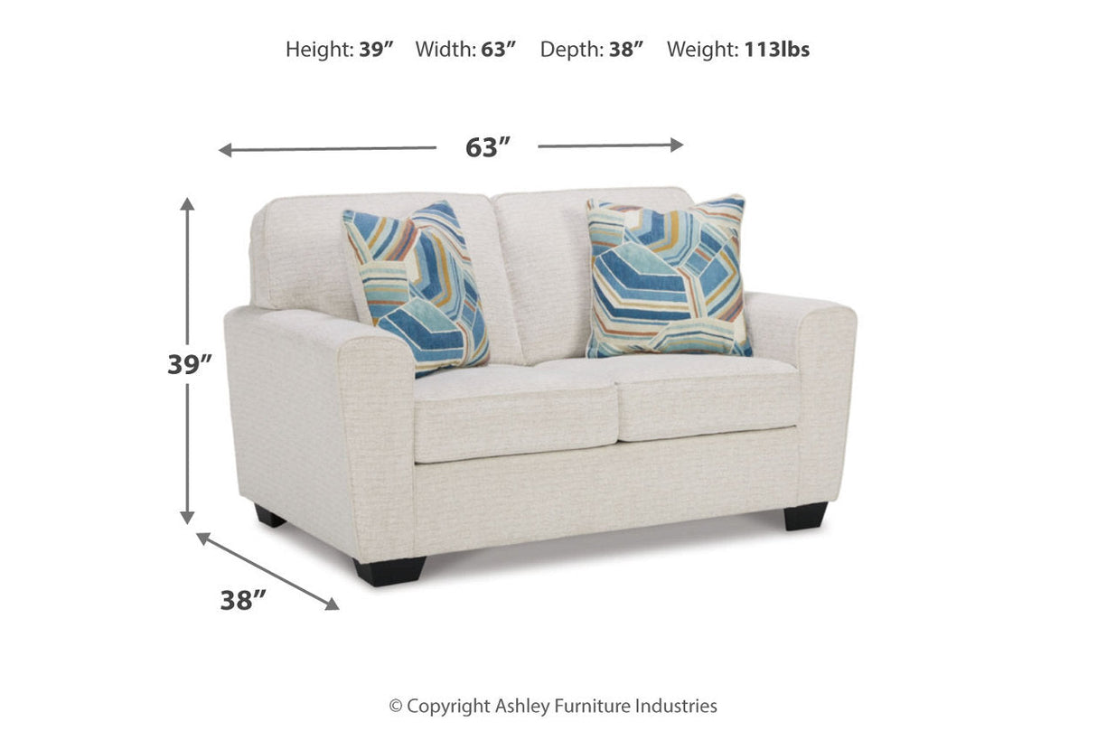 Cashton Snow Sofa and Loveseat