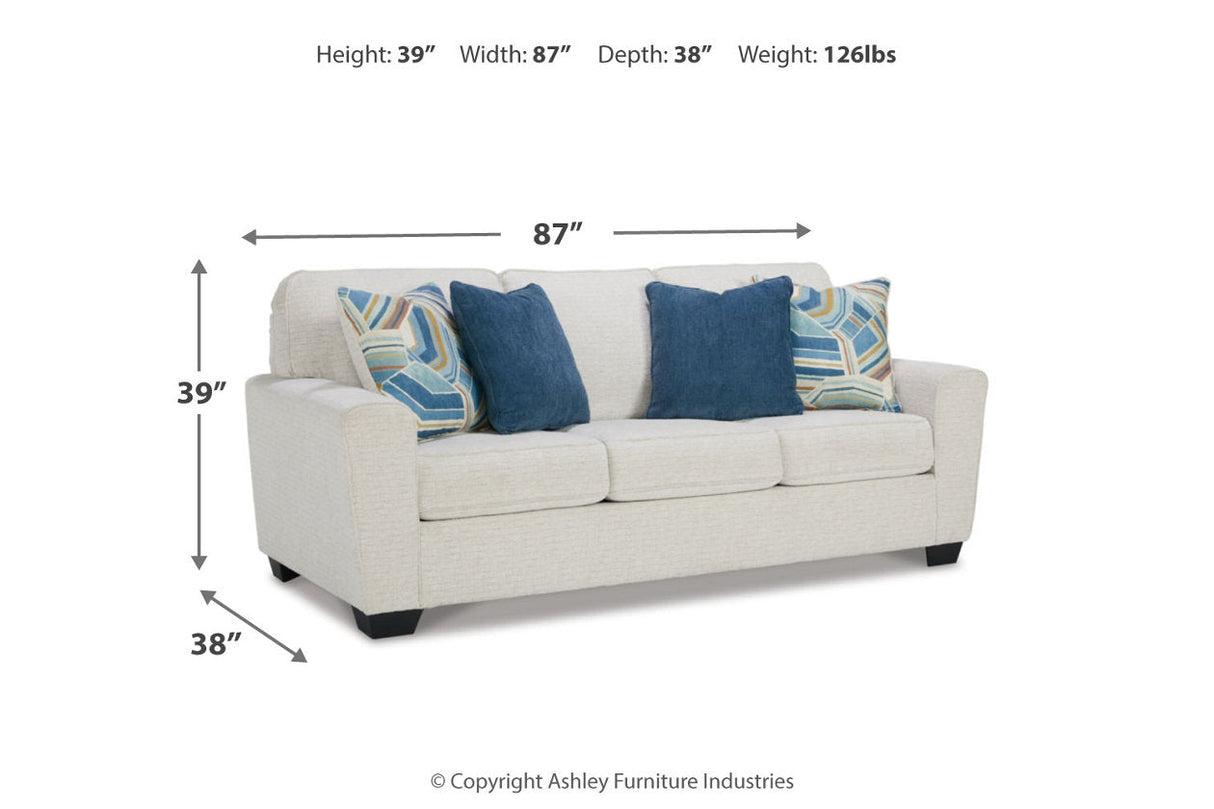 Cashton Snow Sofa and Loveseat