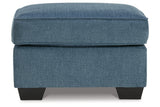 Cashton Blue Sofa, Loveseat, Chair and Ottoman