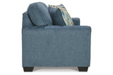 Cashton Blue Sofa and Loveseat