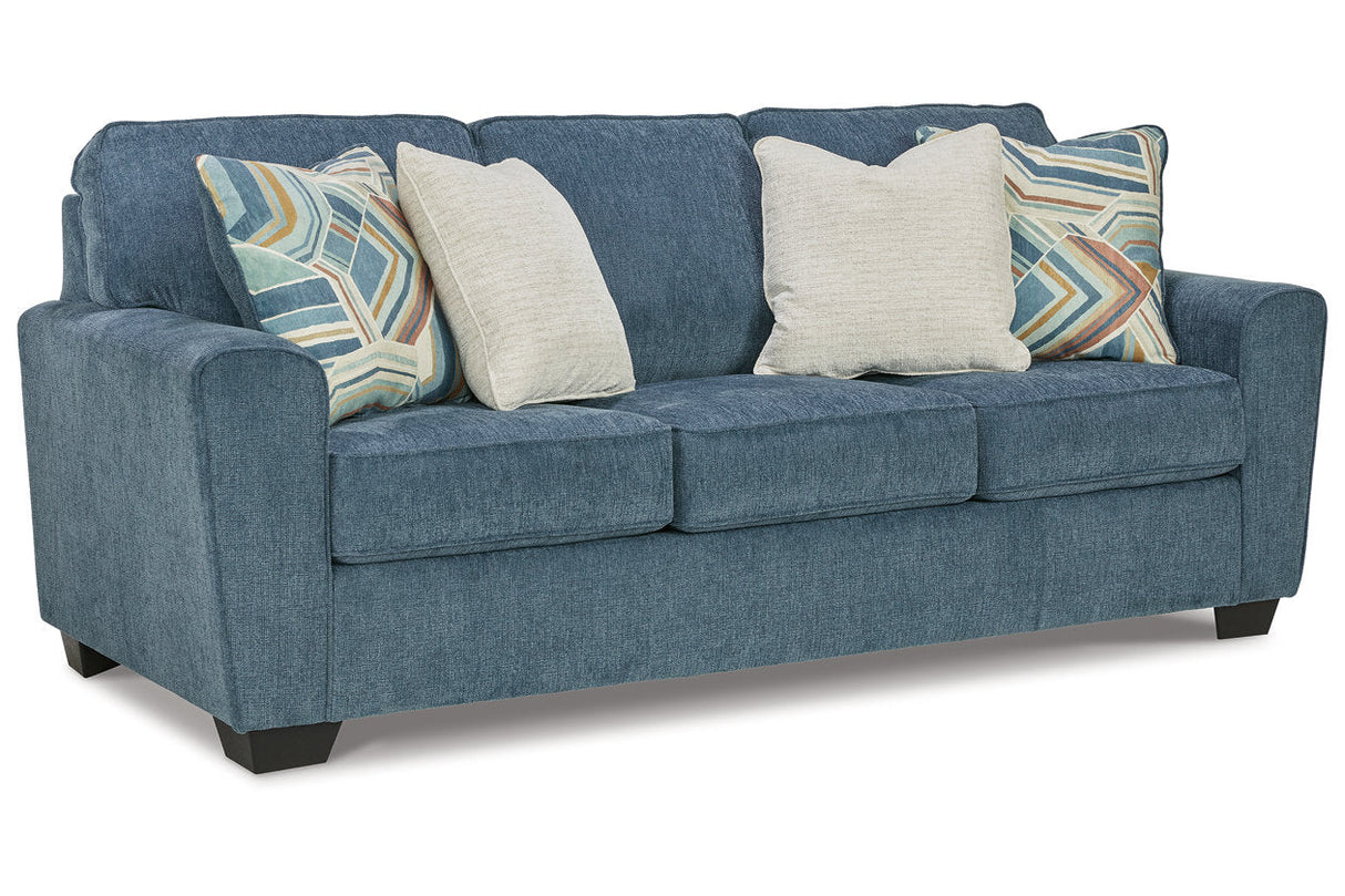 Cashton Blue Sofa and Loveseat