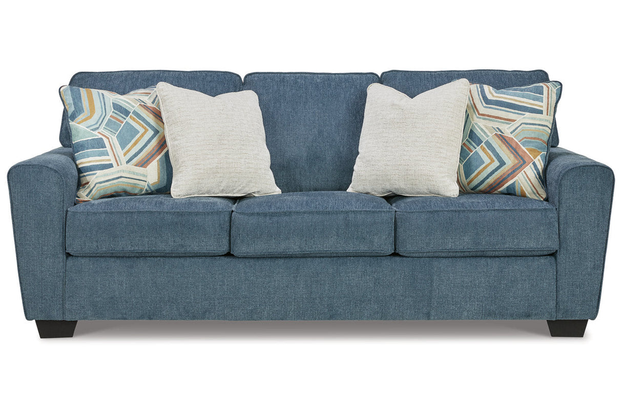 Cashton Blue Sofa and Loveseat