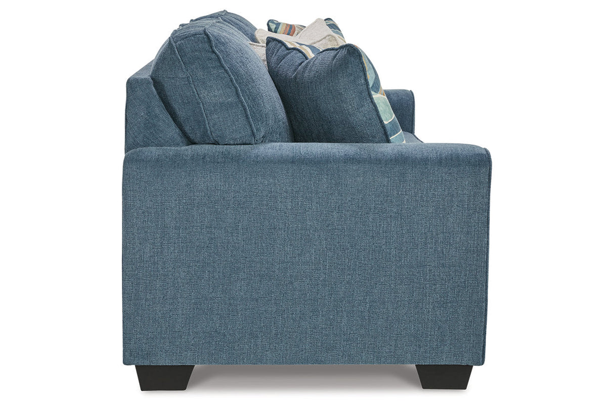 Cashton Blue Sofa and Loveseat