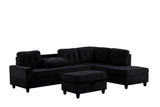 Looma Reversible Sectional & Ottoman by Happy Homes at Eve Furniture