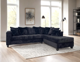 Bressilyn Black Right Arm Facing (RAF) Sectional by Happy Homes at Eve Furniture