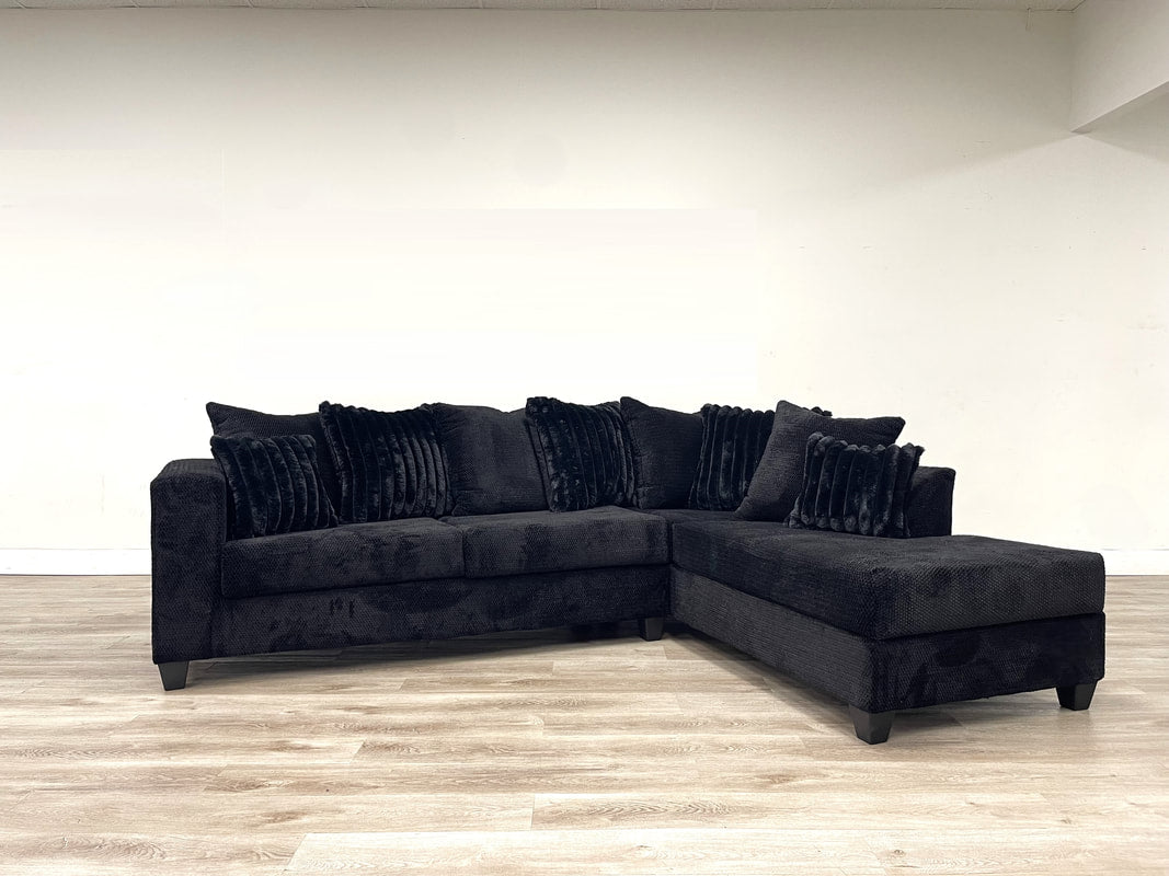 410-Black Sectional
