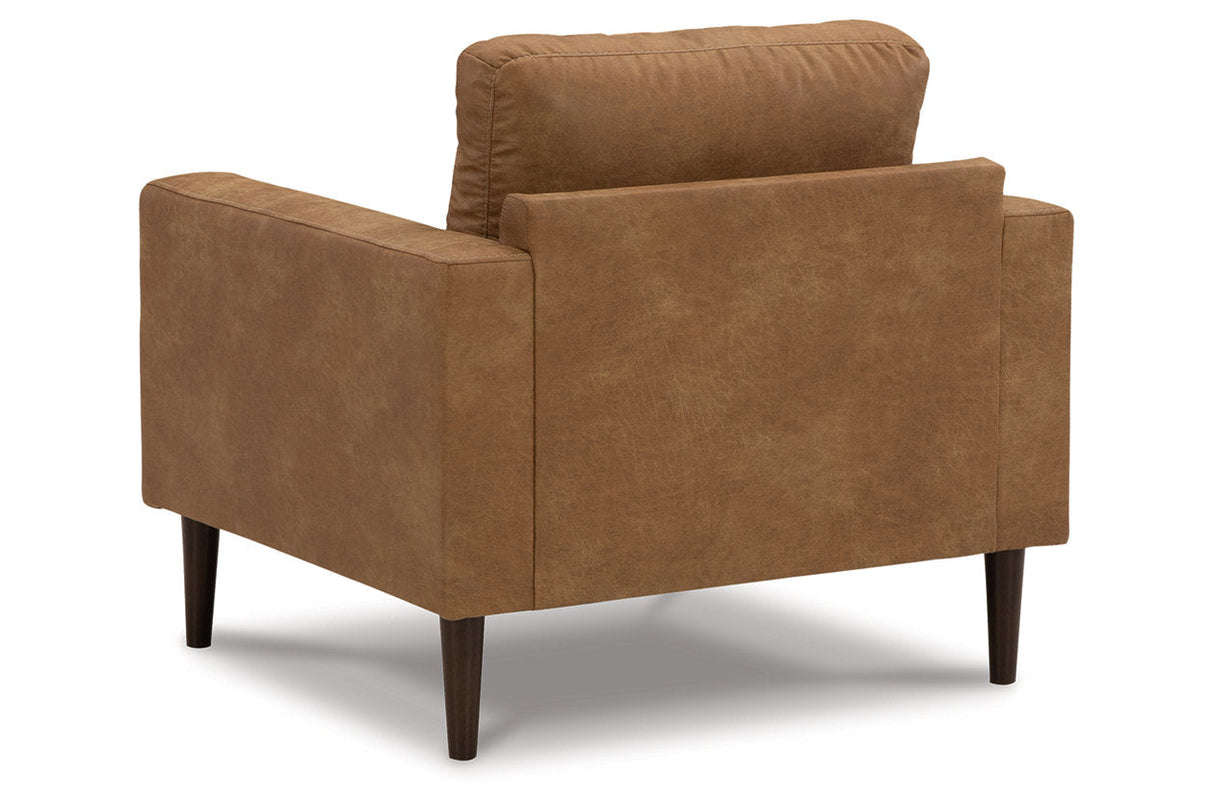 Telora Caramel Sofa, Loveseat, Chair and Ottoman