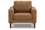 Telora Caramel Sofa, Loveseat, Chair and Ottoman