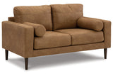 Telora Caramel Sofa and Loveseat