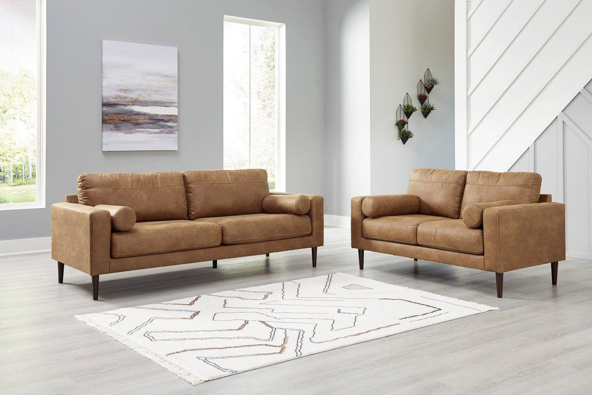 Telora Caramel Living Room Set