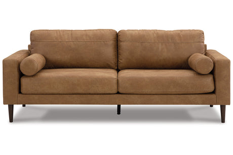 Telora Caramel Sofa, Loveseat, Chair and Ottoman