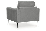 Hazela Charcoal Chair and Ottoman