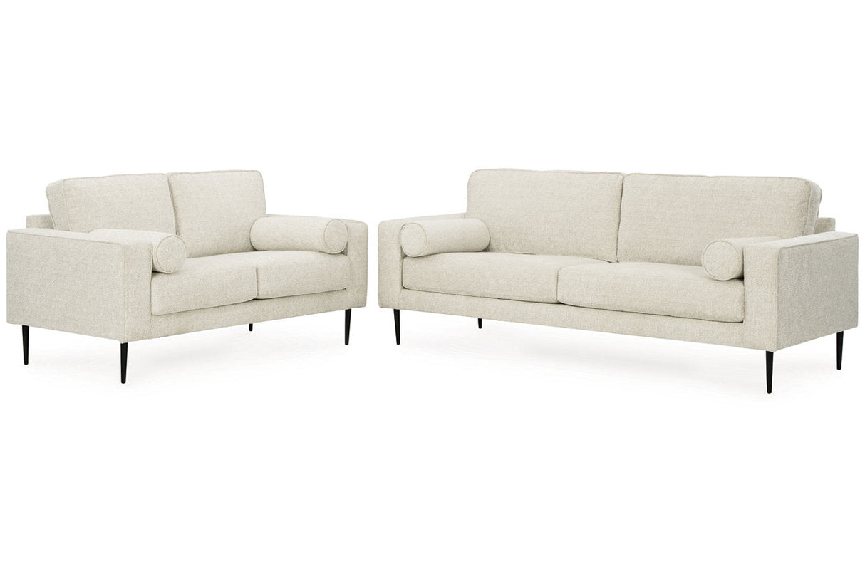 Hazela Sandstone Sofa and Loveseat