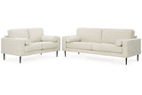 Hazela Sandstone Sofa and Loveseat