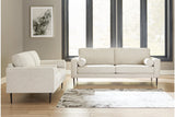 Hazela Sandstone Sofa and Loveseat