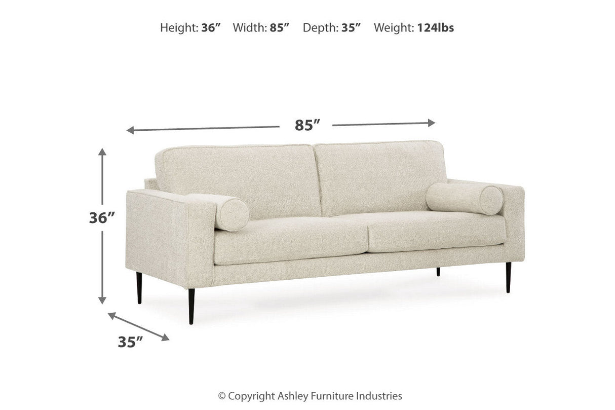 Hazela Sandstone Sofa, Loveseat, Chair and Ottoman