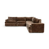 Ludwig 5 Piece Sectional - Mossed Brown