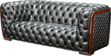 415 Gray Top-Grain Leather Sofa & Loveseat (Special Price) by ESF Furniture at Eve Furniture