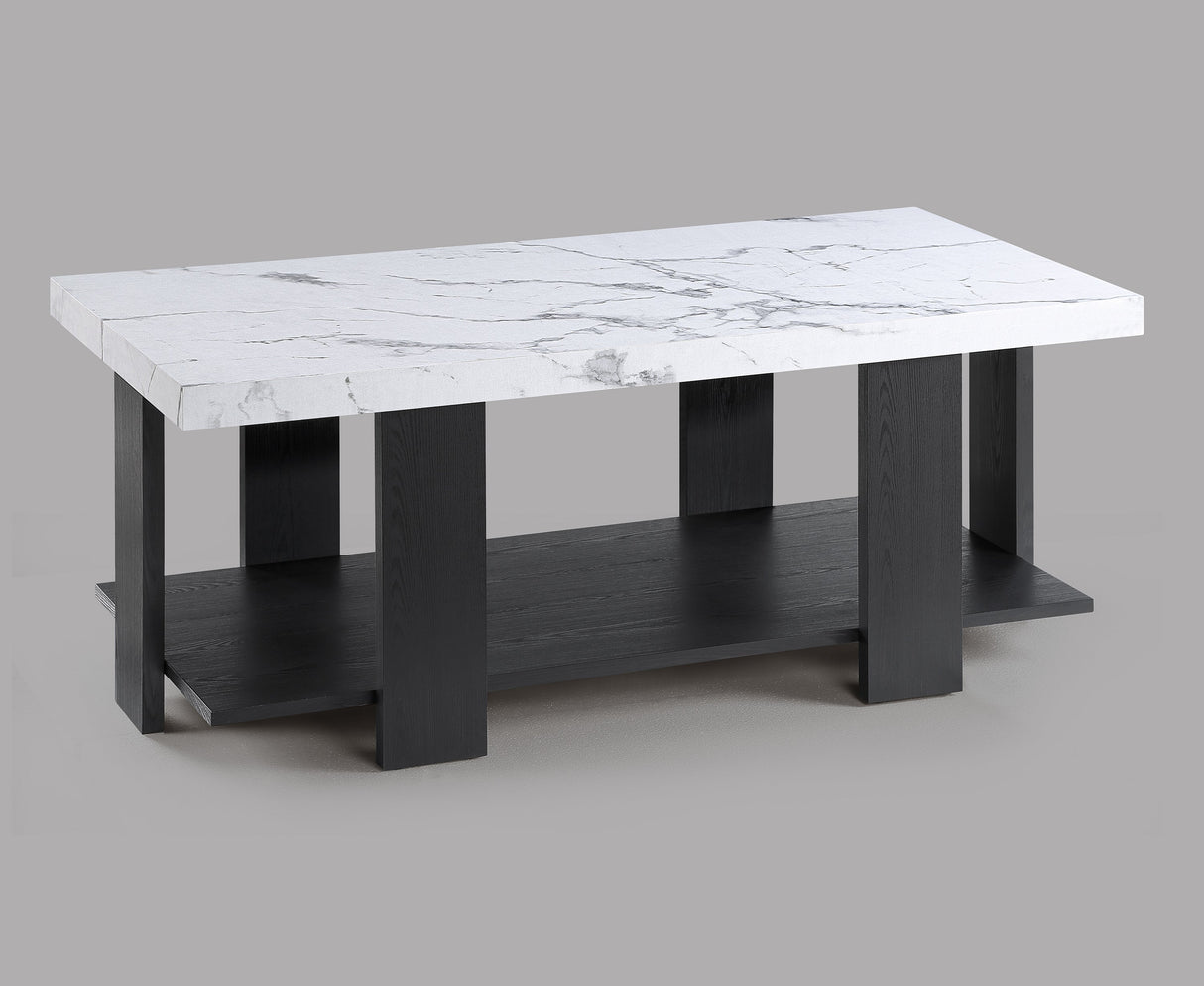 Boris Faux Marble 3-Piece Coffee Table Set