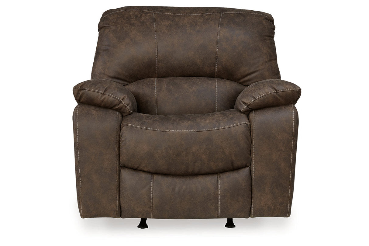 Kilmartin Chocolate Reclining Sofa, Loveseat and Recliner