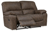 Kilmartin Chocolate Reclining Sofa, Loveseat and Recliner