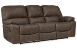 Kilmartin Chocolate Reclining Sofa, Loveseat and Recliner