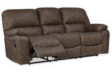 Kilmartin Chocolate Reclining Sofa, Loveseat and Recliner