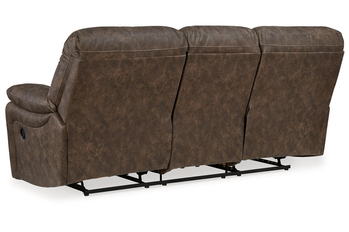 Kilmartin Chocolate Reclining Sofa, Loveseat and Recliner