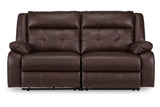 Punch Up Walnut 2-Piece Power Reclining Sectional Loveseat