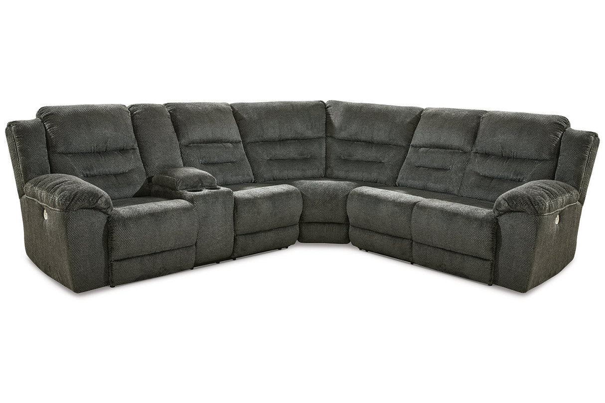 Nettington Smoke 3-Piece Power Reclining Sectional