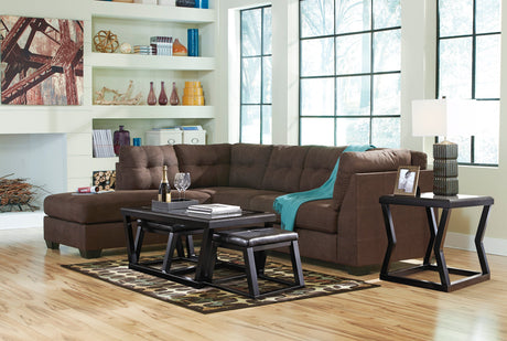 Maier Walnut 2-Piece LAF Chaise Sectional