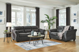 Miravel Gunmetal Living Room Set